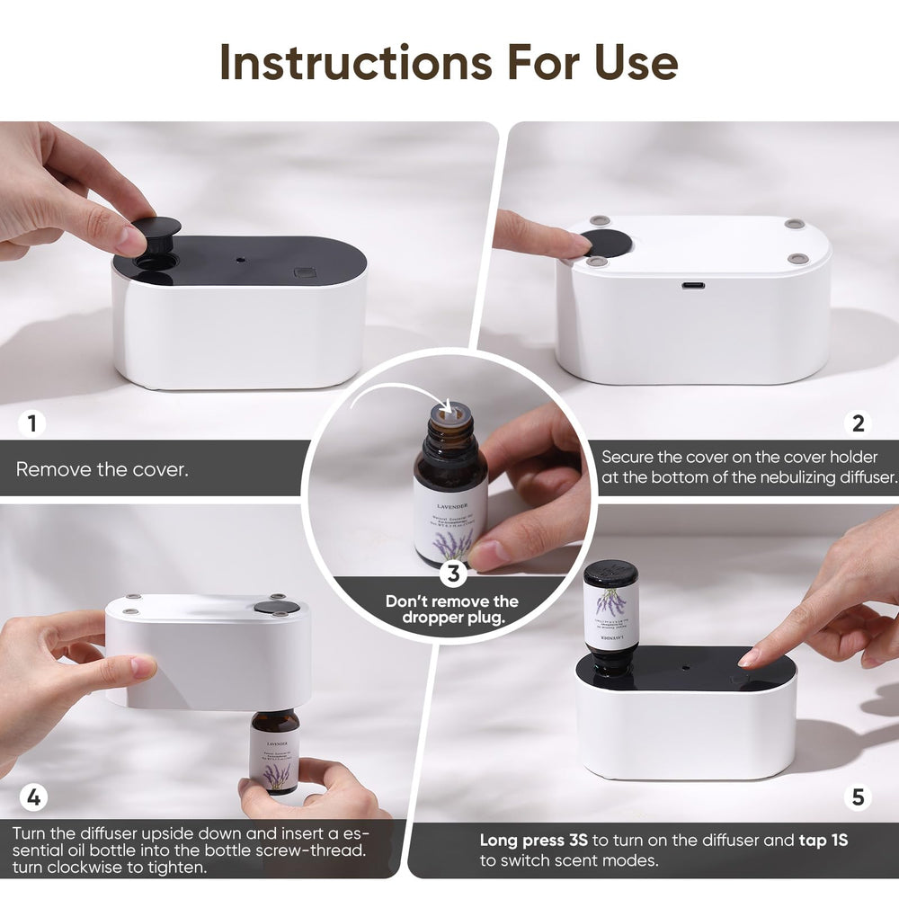 Diffuser covering 400-700 sq ft in home or office