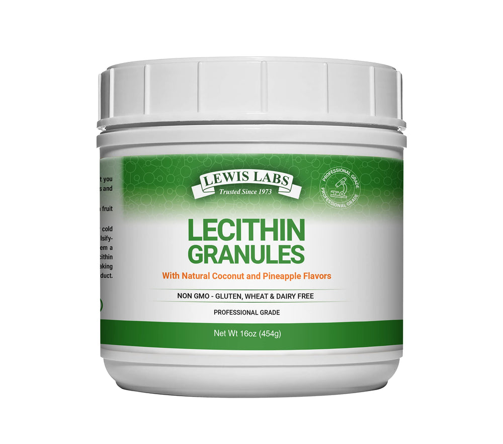 Lecithin Granules 16 oz USA-made bottle