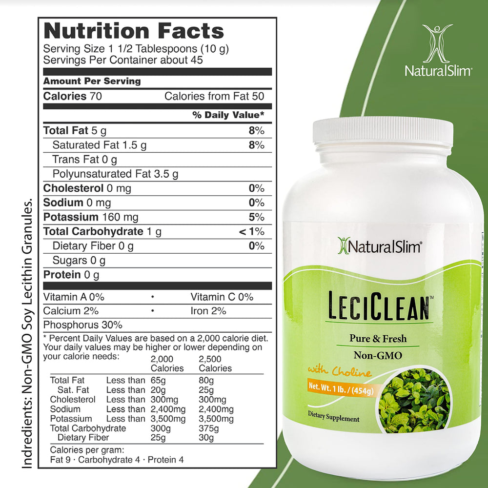 Lecithin granules with choline illustration