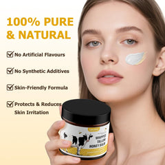 Lecory Beef Tallow Jar Closeup highlights a velvety whipped balm for fast absorption.