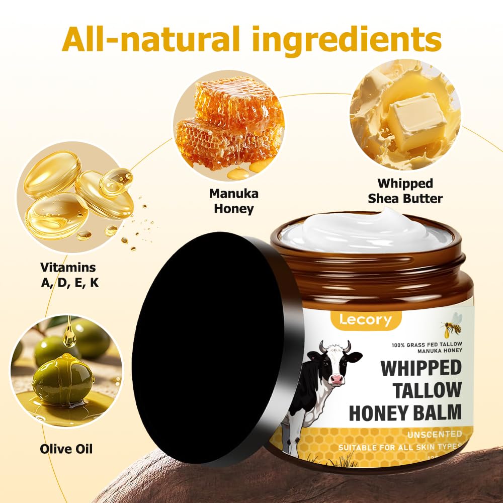 Lecory Beef Tallow Skin Absorption demonstrates rapid hydration with no residue.