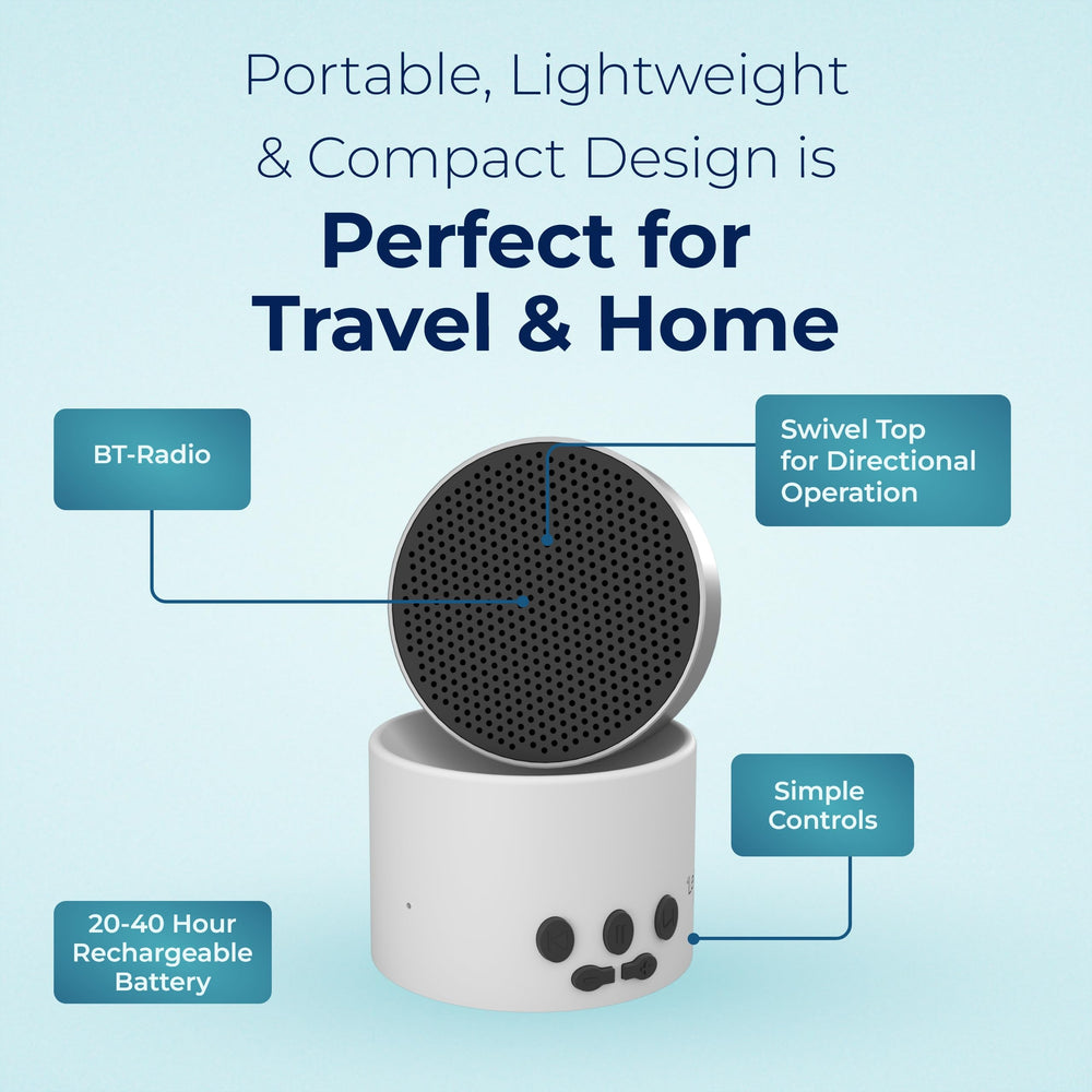LectroFan Micro 2 Bluetooth pairing image for wireless streaming.