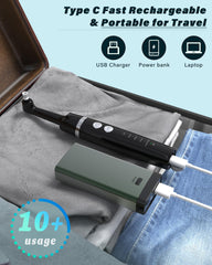 LED light active on tooth polisher