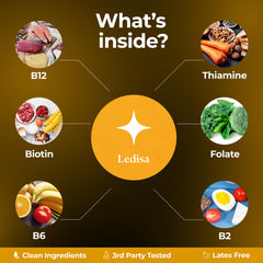 Close-up of Ledisa Energy Patch Adhered to Skin