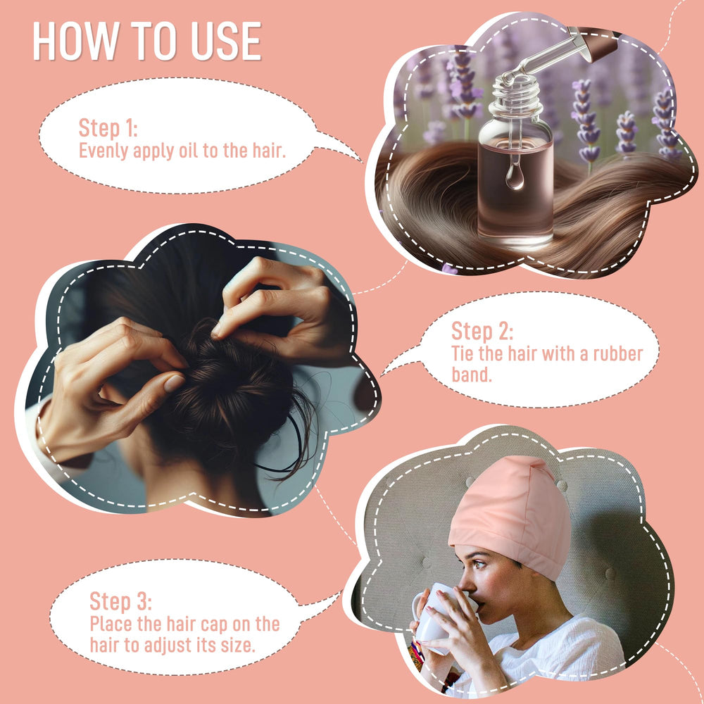 User sleeping with the wrap for overnight hair care