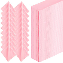 Group shot of Leelosp pink microfiber cleaning cloths, 300 pieces