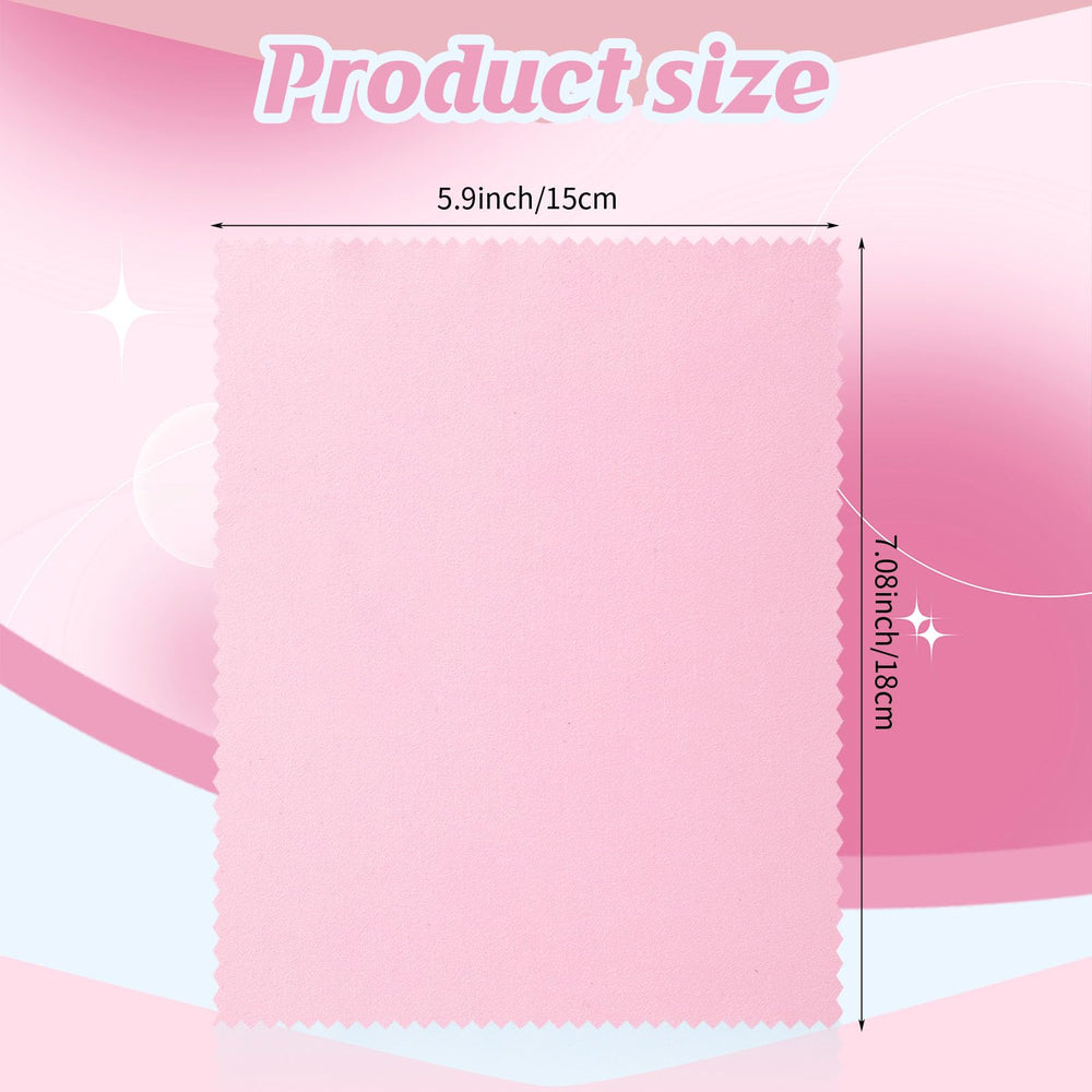 Close-up of pink microfiber cleaning cloth texture
