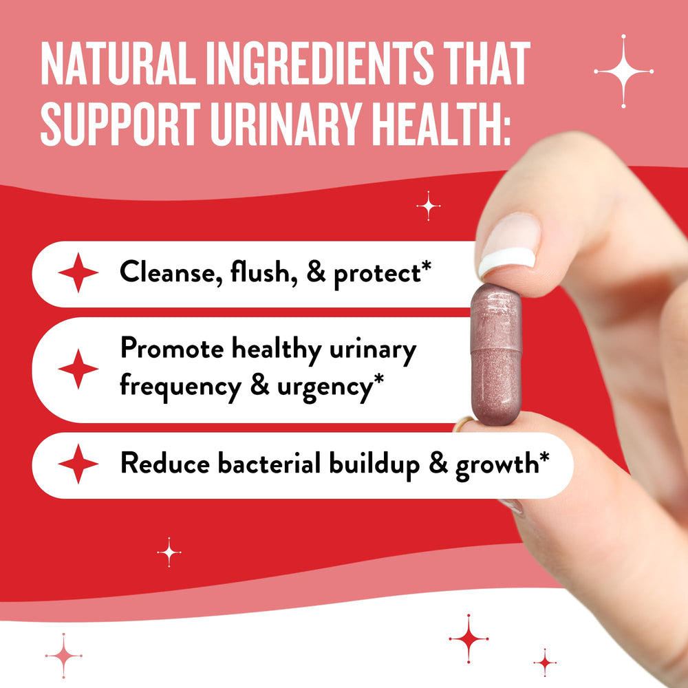 Cranberry powder and D-Mannose ingredients graphic