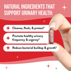 Cranberry powder and D-Mannose ingredients graphic