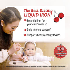 Packaging for Legendairy Milk Organic Liquid Iron for children