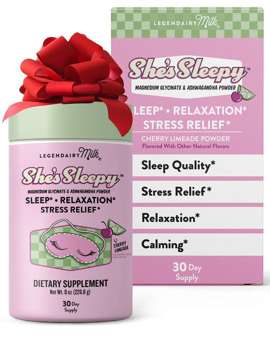 Legendairy Milk She's Sleepy Cherry Limeade canister label