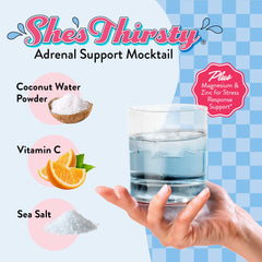 Ingredients: Vitamin C, B12, potassium from coconut water and sea salt