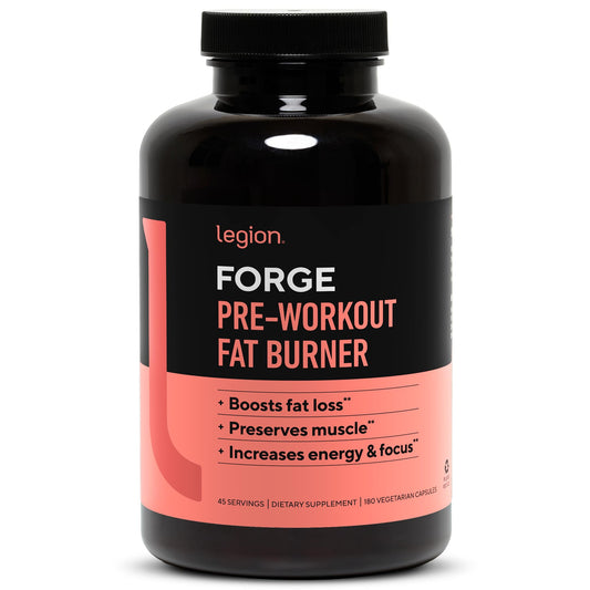 LEGION Forge Fasted Fat Burner bottle – front view