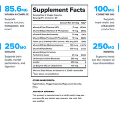 Close-up of Legion Vitamin B-Complex capsules
