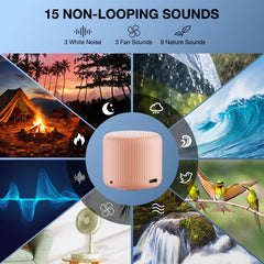 LEICEX device shows 15 non-looping sounds for varied ambience.