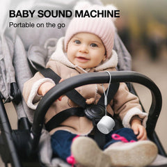 LEICEX travel sound machine with hanging rope for stroller or camping use.