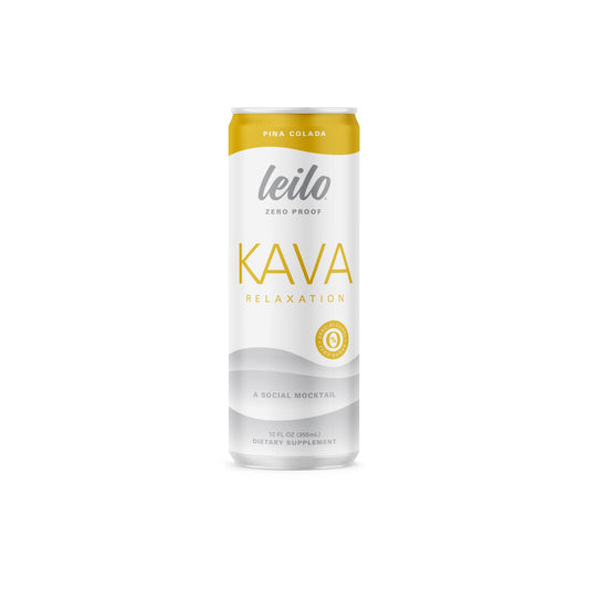 LEILO Kava Pina Colada Mocktail can – 12-pack display