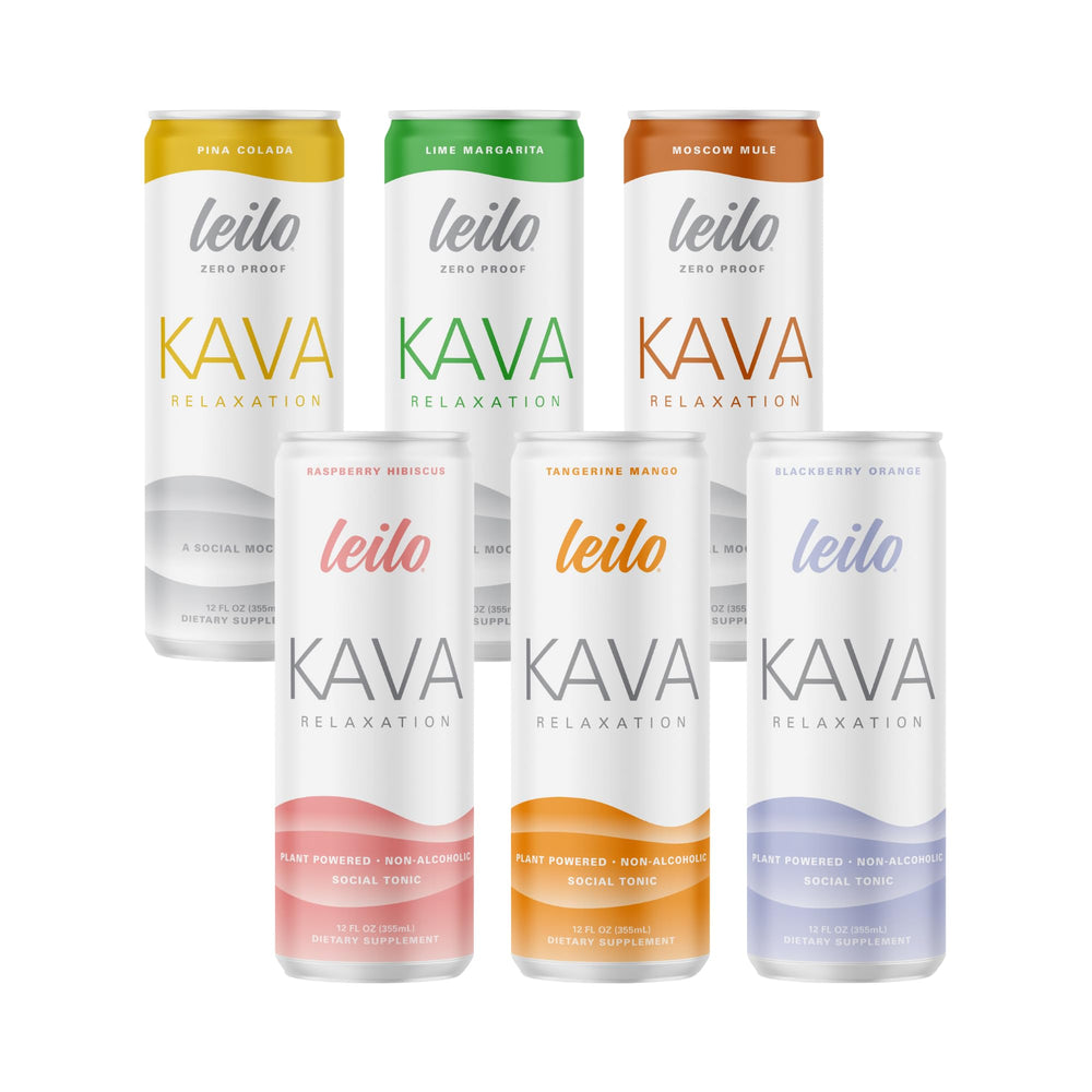 Leilo Variety Sampler 6-Pack – 12 oz cans (non-alcoholic)