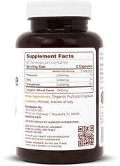 Close-up of organic wheat germ used in Lekithos capsules