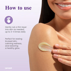 Applying Lemant Extracts Helichrysum Balm on skin