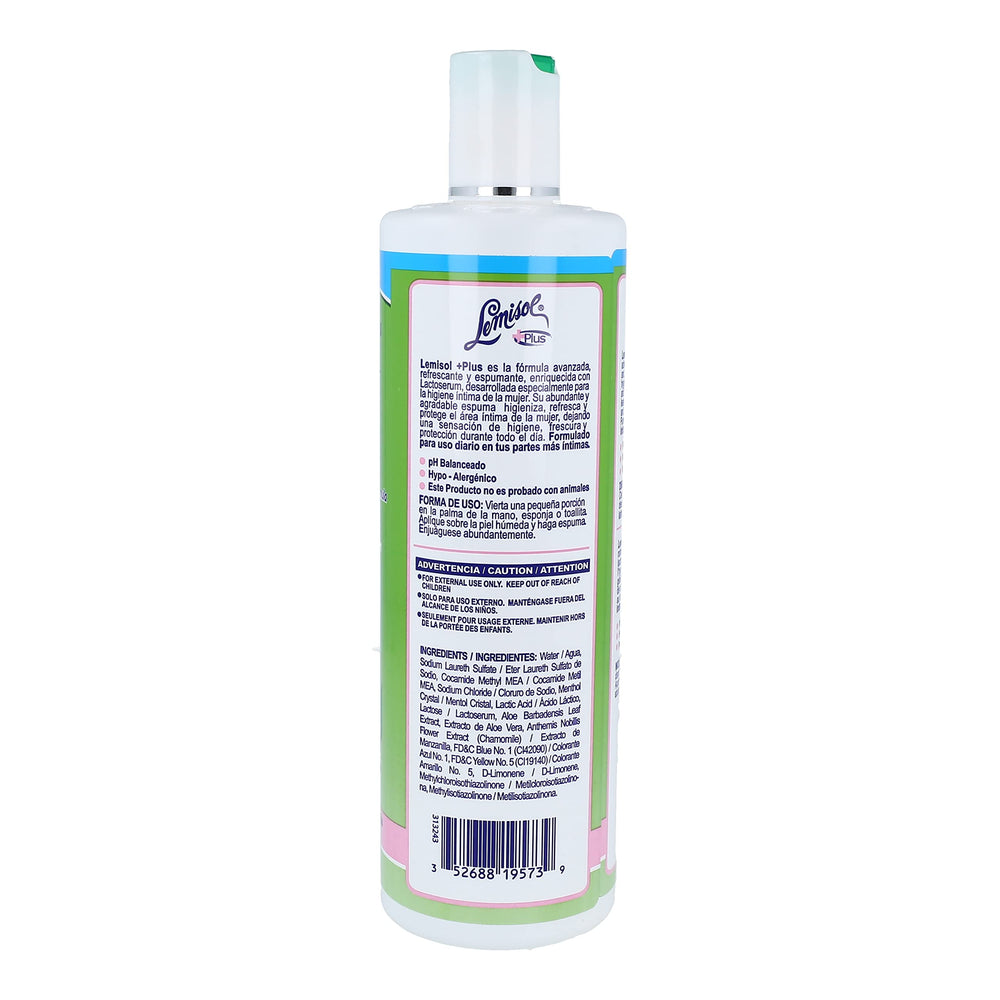 Lemisol feminine wash daily-use lather emphasizes gentle cleansing and everyday confidence.