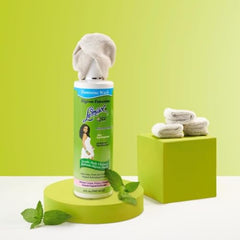 Lemisol Feminine Wash label close-up showing hypoallergenic formula