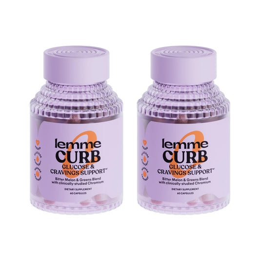 Lemme Curb bottle front view with 60 count, pack of 2