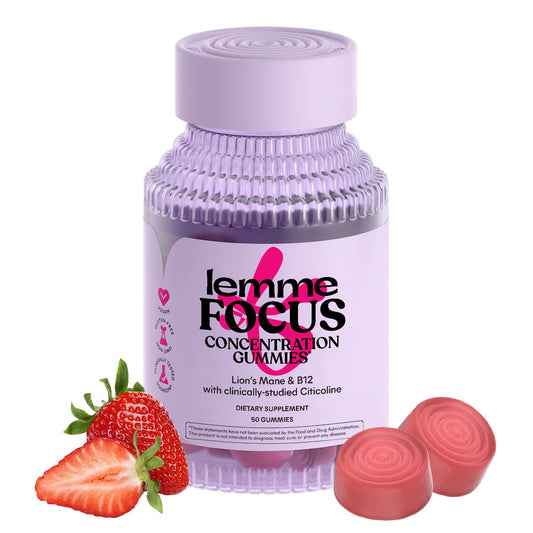 Lemme Focus Strawberry bottle front view