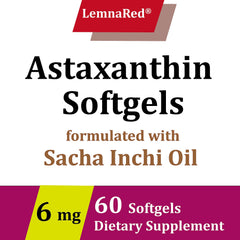 Close-up of individual astaxanthin softgel capsules