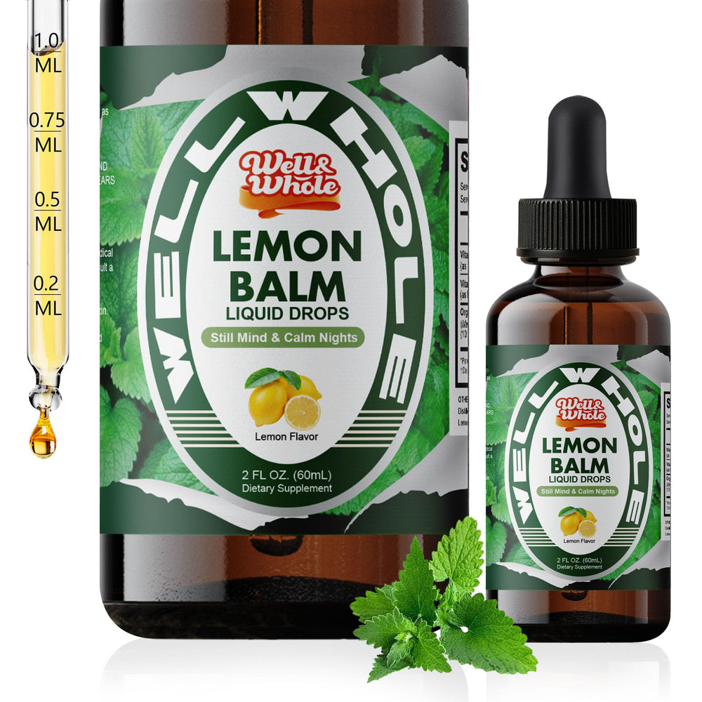 Organic Lemon Balm Tincture bottle front 60 mL