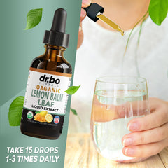 Lemon balm tincture suitable for kids and adults