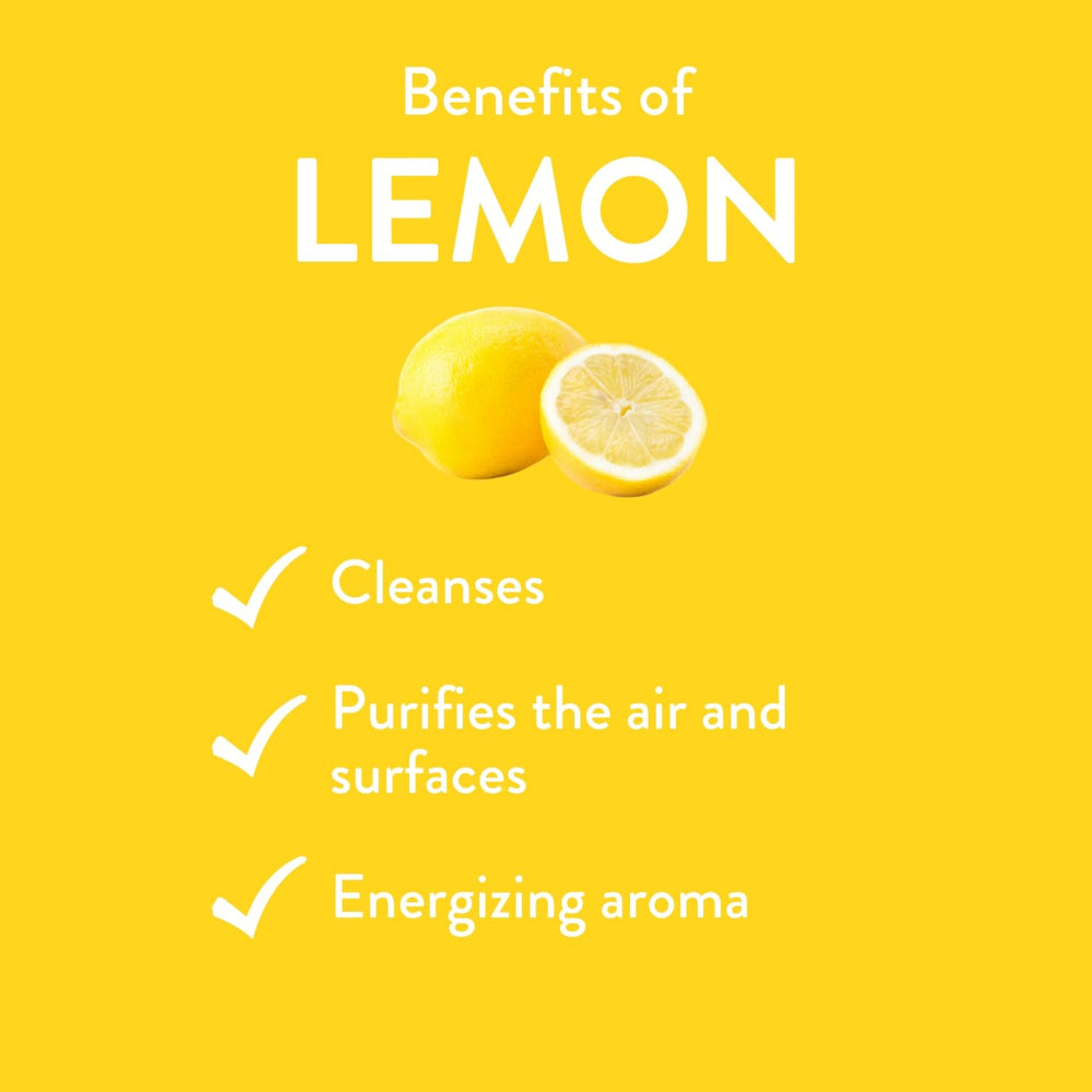 A diffuser releasing lemon essential oil aroma