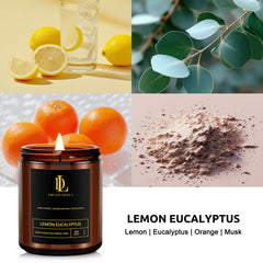Lifestyle scene with Lemon Eucalyptus candle in home