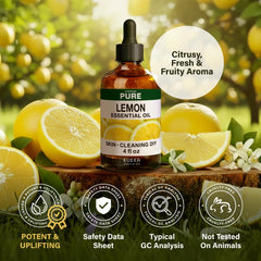 Lemon essential oil for hair care
