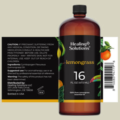 Lemongrass essential oil diffusing aroma in diffuser
