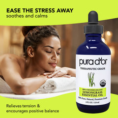 Lemongrass essential oil diffusing in a diffuser