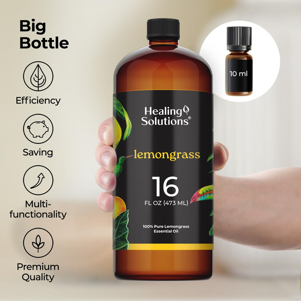 Lemongrass oil paired with lavender for calming diffuser aroma