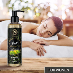 Elegant bottle packaging of lemongrass massage oil