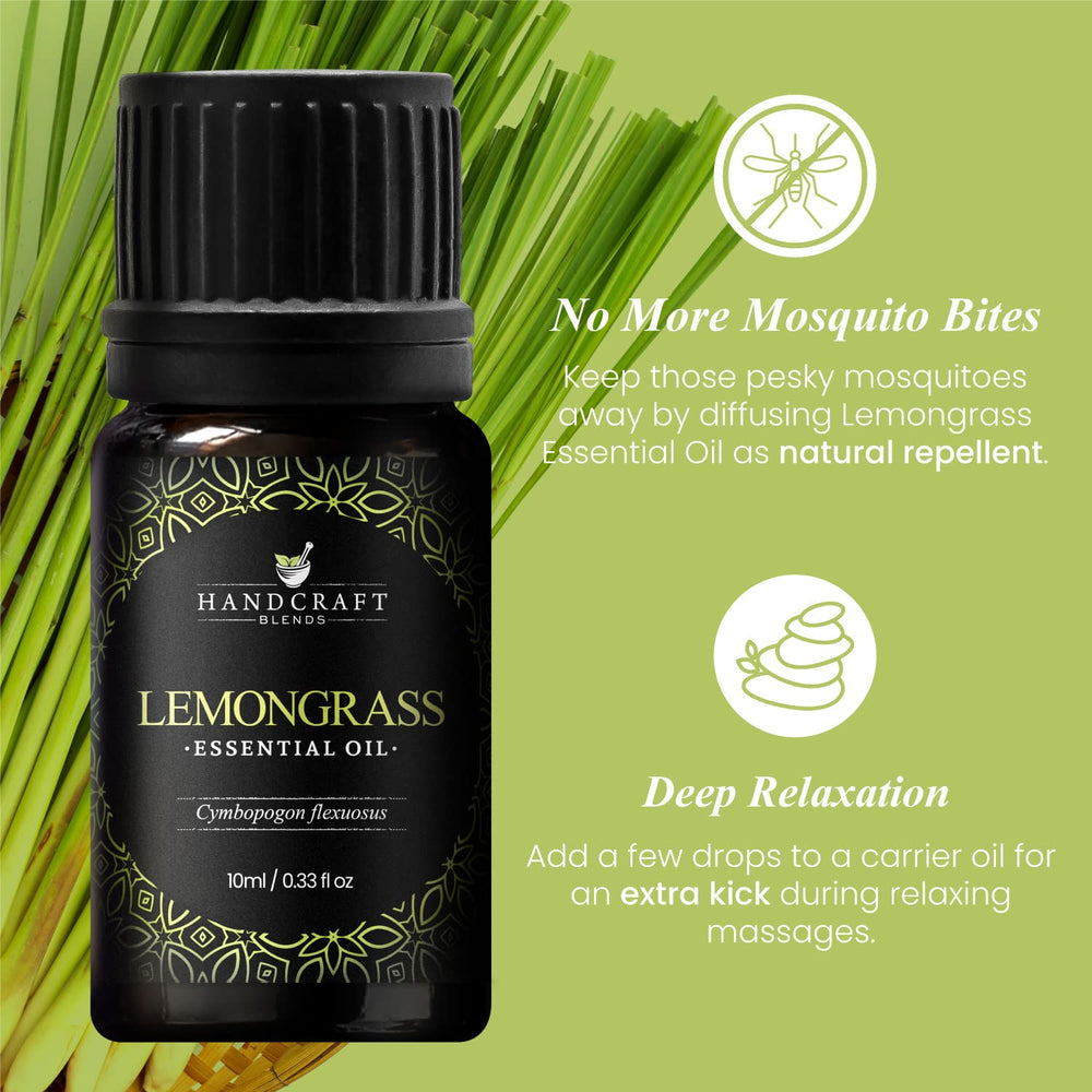 Lemongrass essential oil used with a diffuser