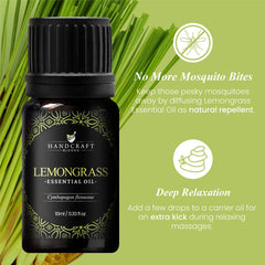 Lemongrass essential oil used with a diffuser