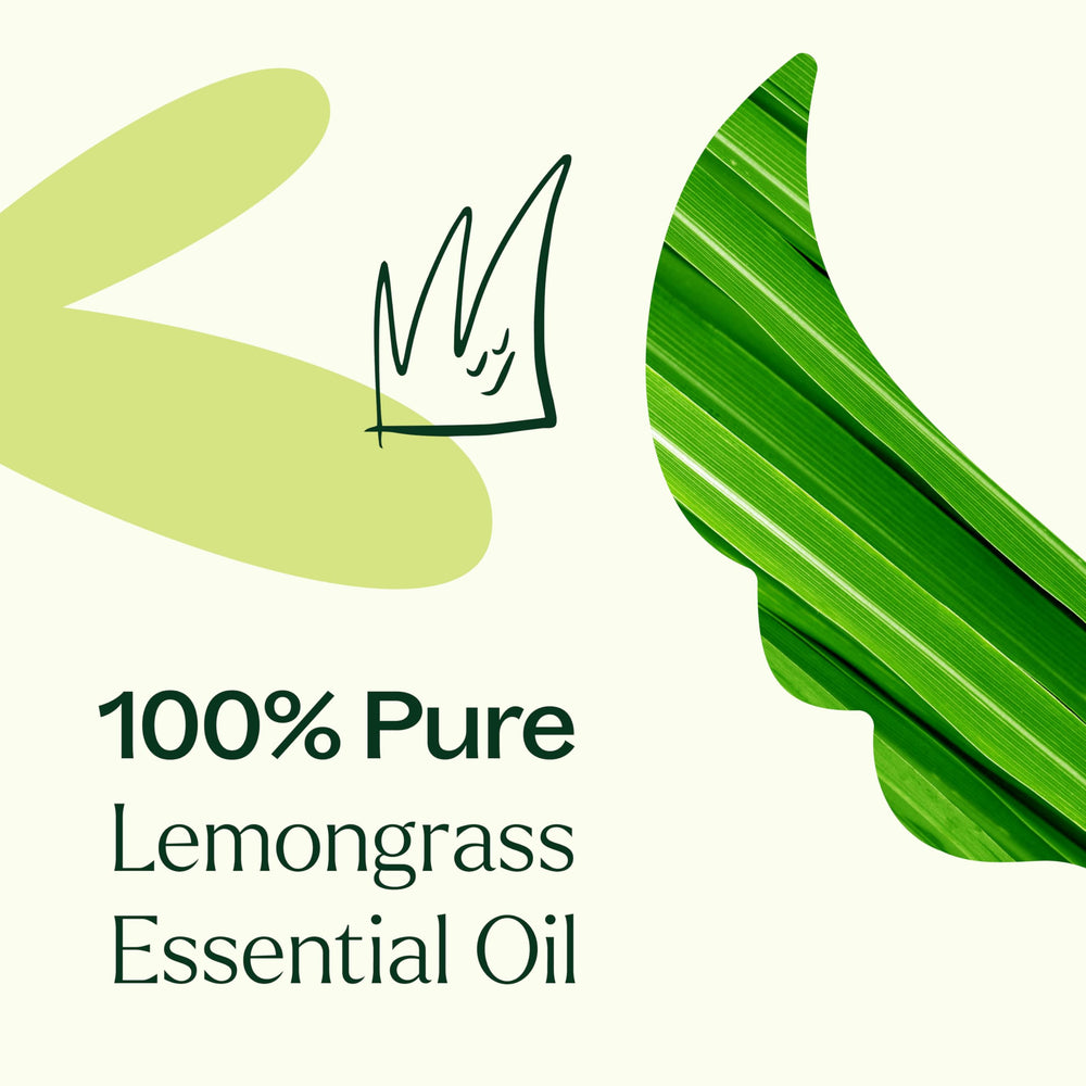 Lemongrass essential oil for skin relief and comfort