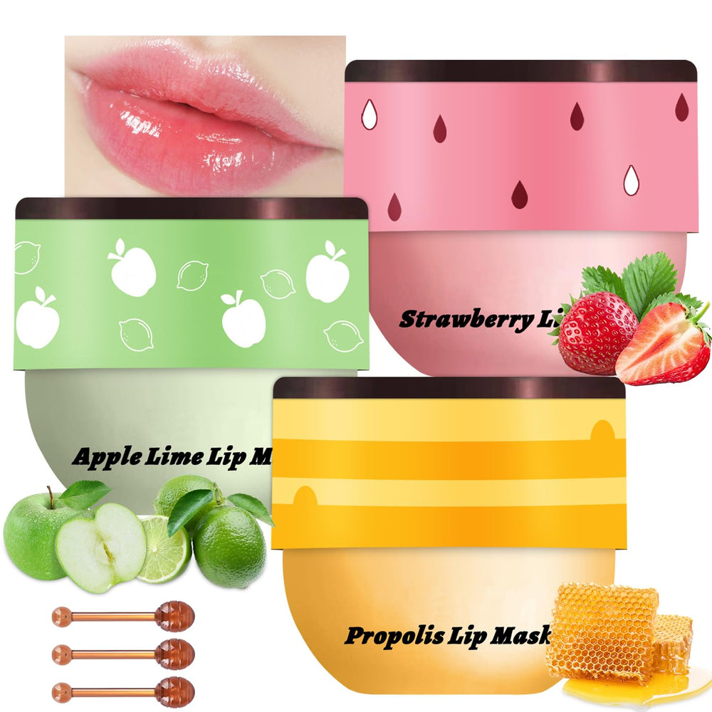 LemonSac bee honey lip balm strawberry soothing dry lips