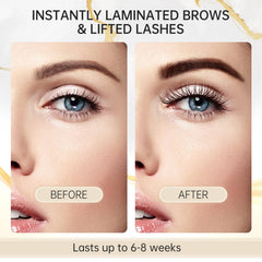 LENAJO avocado glue balm for brow lamination, clean adhesion.