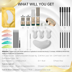 LENAJO lash lift tools kit for easy at home results.