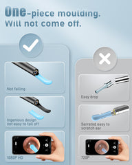 LENGIN ear wax camera 1080p otoscope provides sharp images for safe inspection.