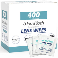 400 count lens wipes for eyeglasses – individually wrapped