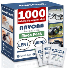 1000-count bulk pack of pre-moistened eyeglass wipes