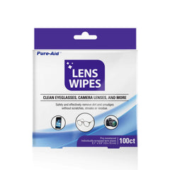 Cleaning camera lens with lens wipe