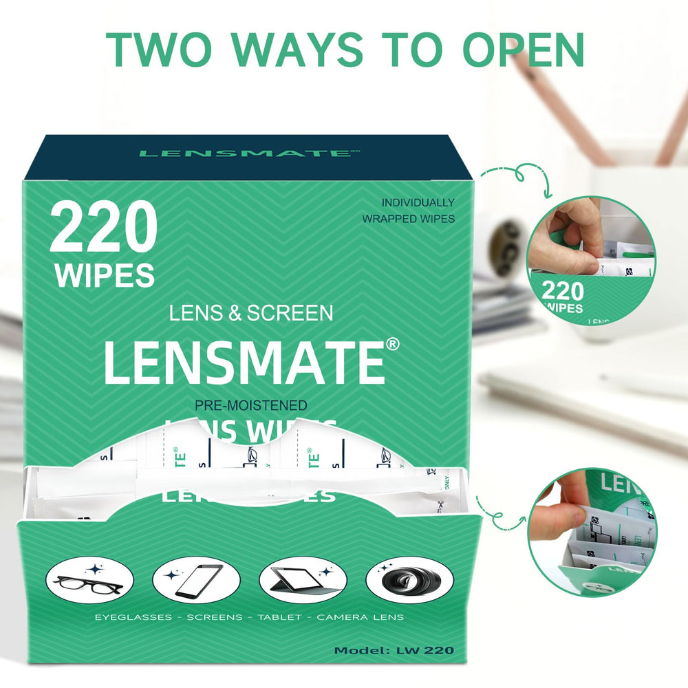 LENSMATE lens wipes quality assurance