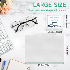 Travel-friendly LENSMATE lens wipes
